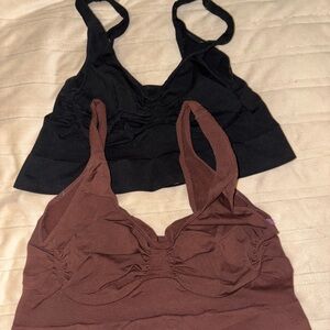 YITTY Black and Brown Bra Set